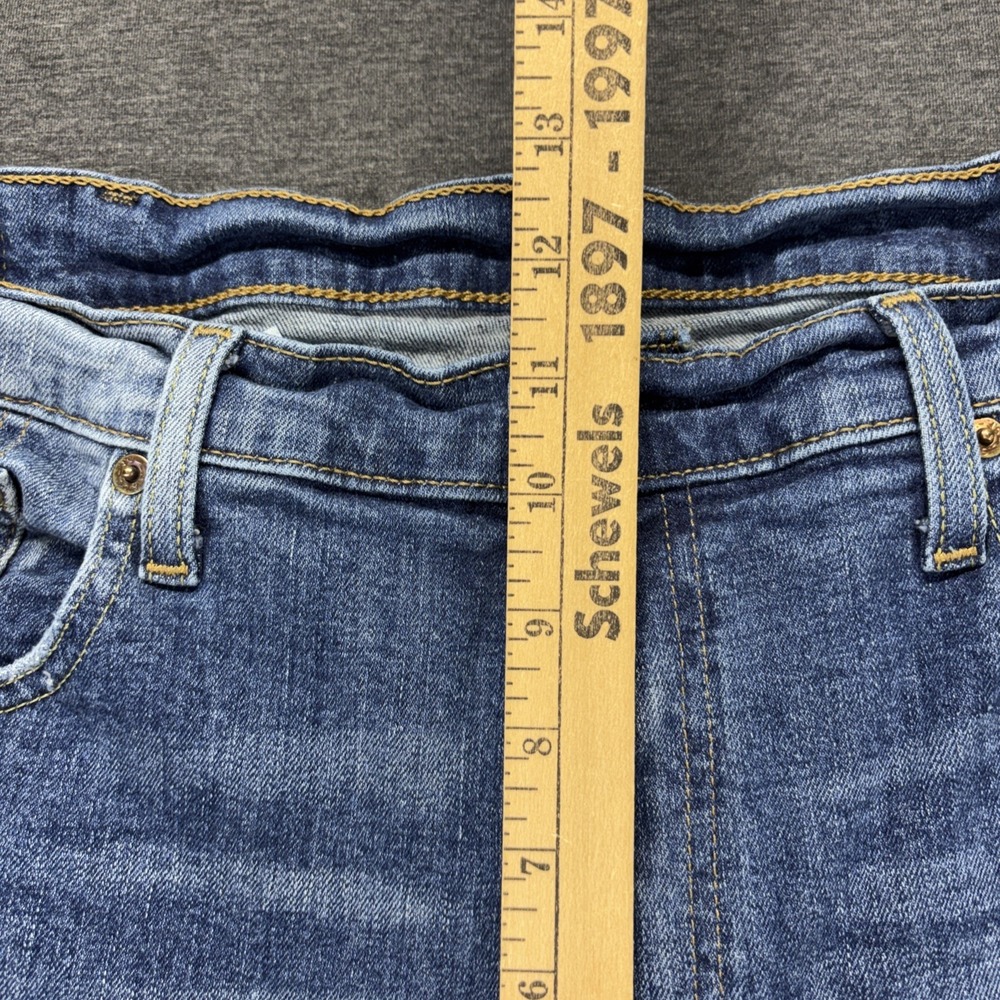 Levis 559 Jeans Mens 38x34 Straight Leg Blue Stretch Denim Work Biker Cowboy - Picture 8 of 13